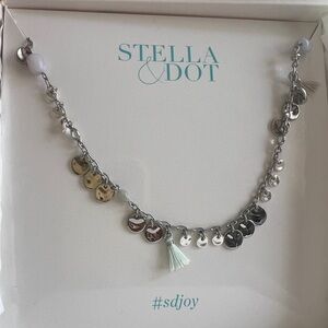 New in box Stella & Dot Metal Bubbles Long Strand
Necklace